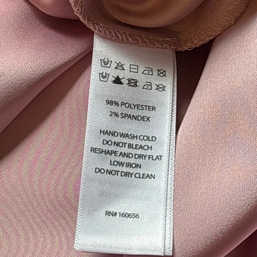 Song of Style by Aimee Song Pink Satin Maxi Skirt - size Large